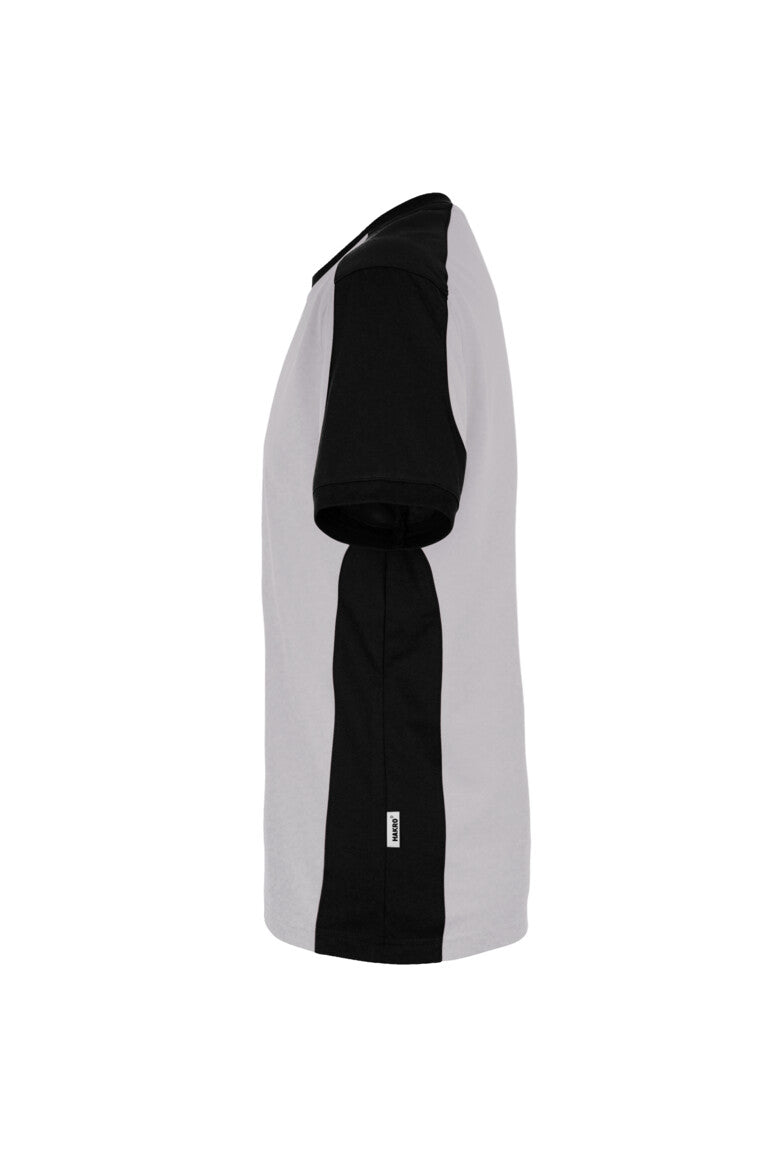 HAKRO T-Shirt Contrast MIKRALINAR® ECO - titan/schwarz