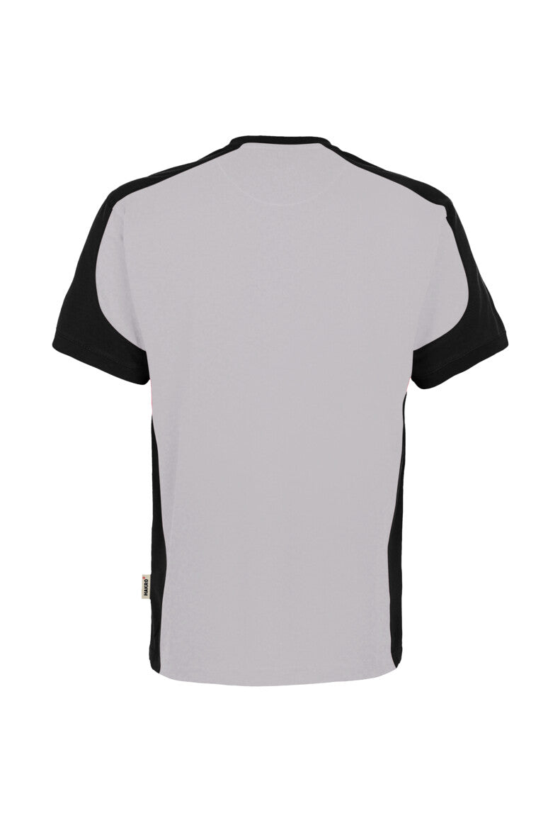 HAKRO T-Shirt Contrast MIKRALINAR® ECO - titan/schwarz