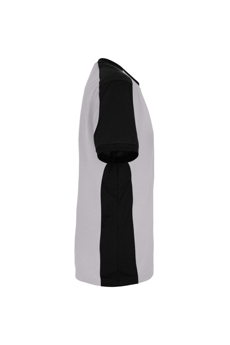 HAKRO T-Shirt Contrast MIKRALINAR® ECO - titan/schwarz