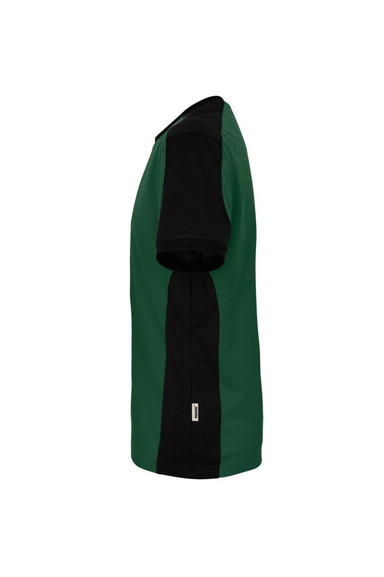 HAKRO T-Shirt Contrast MIKRALINAR® ECO - tanne/schwarz