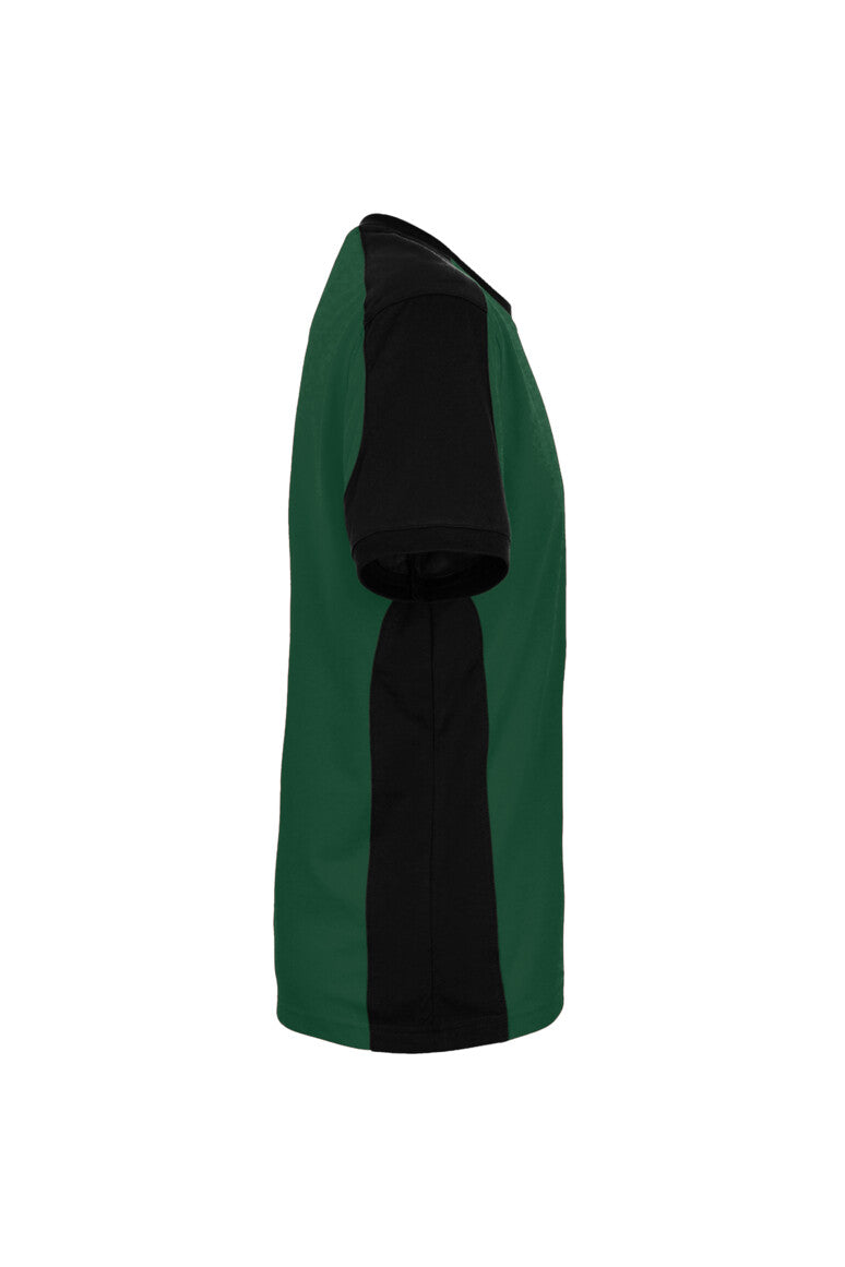 HAKRO T-Shirt Contrast MIKRALINAR® ECO - tanne/schwarz