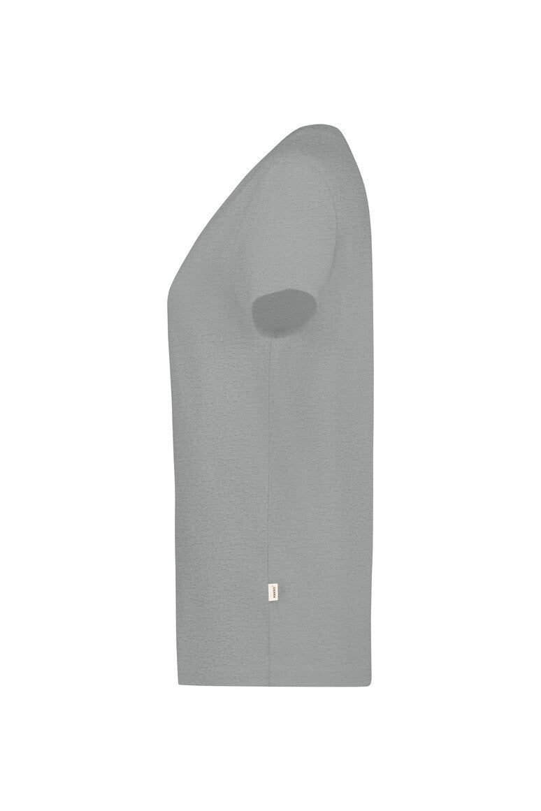 HAKRO T-Shirt Bio-Baumwolle - grau meliert