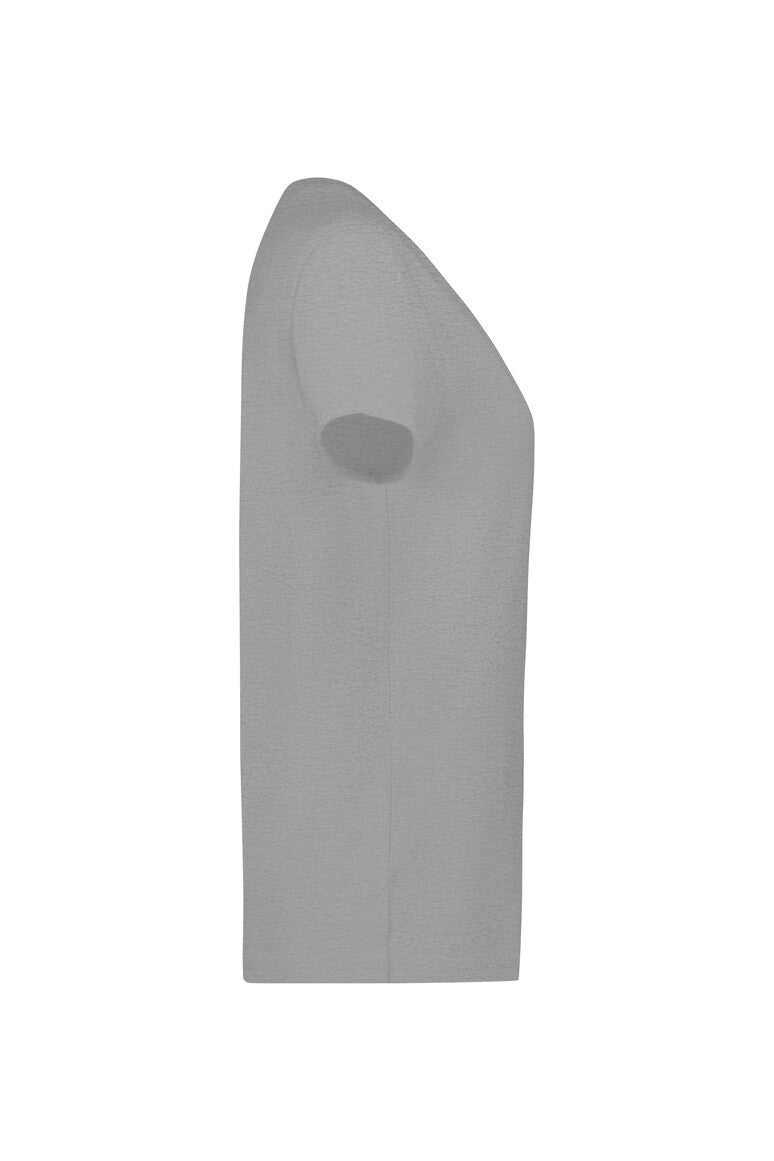 HAKRO T-Shirt Bio-Baumwolle - grau meliert