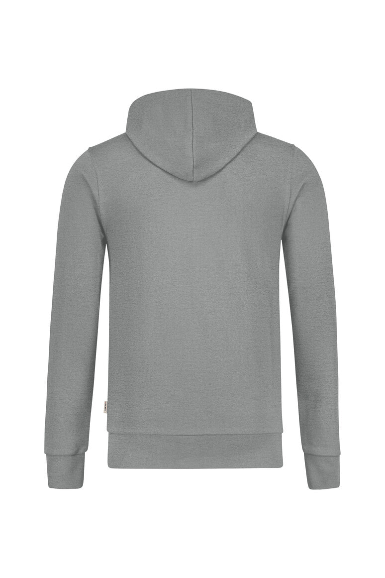 HAKRO Kapuzen-Sweatjacke Premium - grau meliert