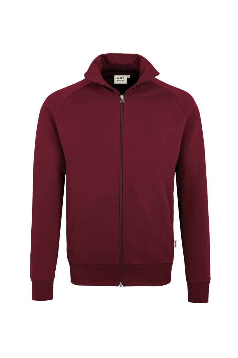 HAKRO Sweatjacke Premium - weinrot
