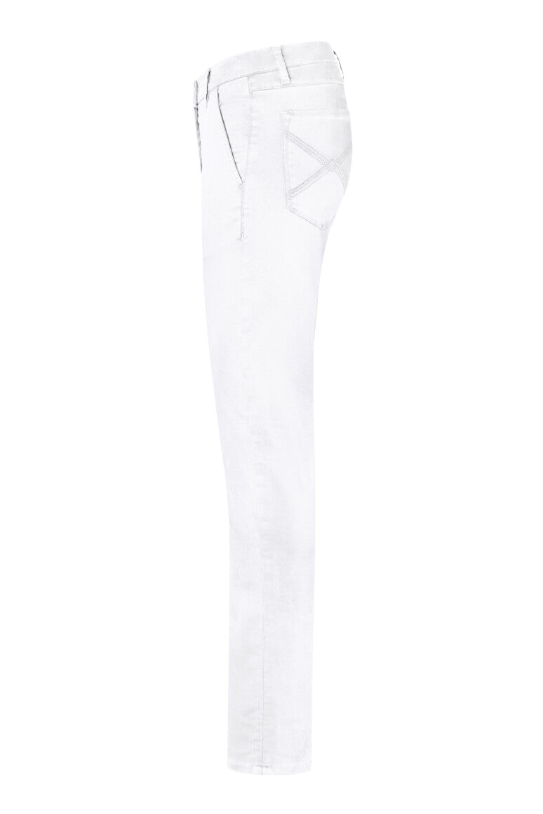 HAKRO Damen Chinohose X-Stretch - weiß