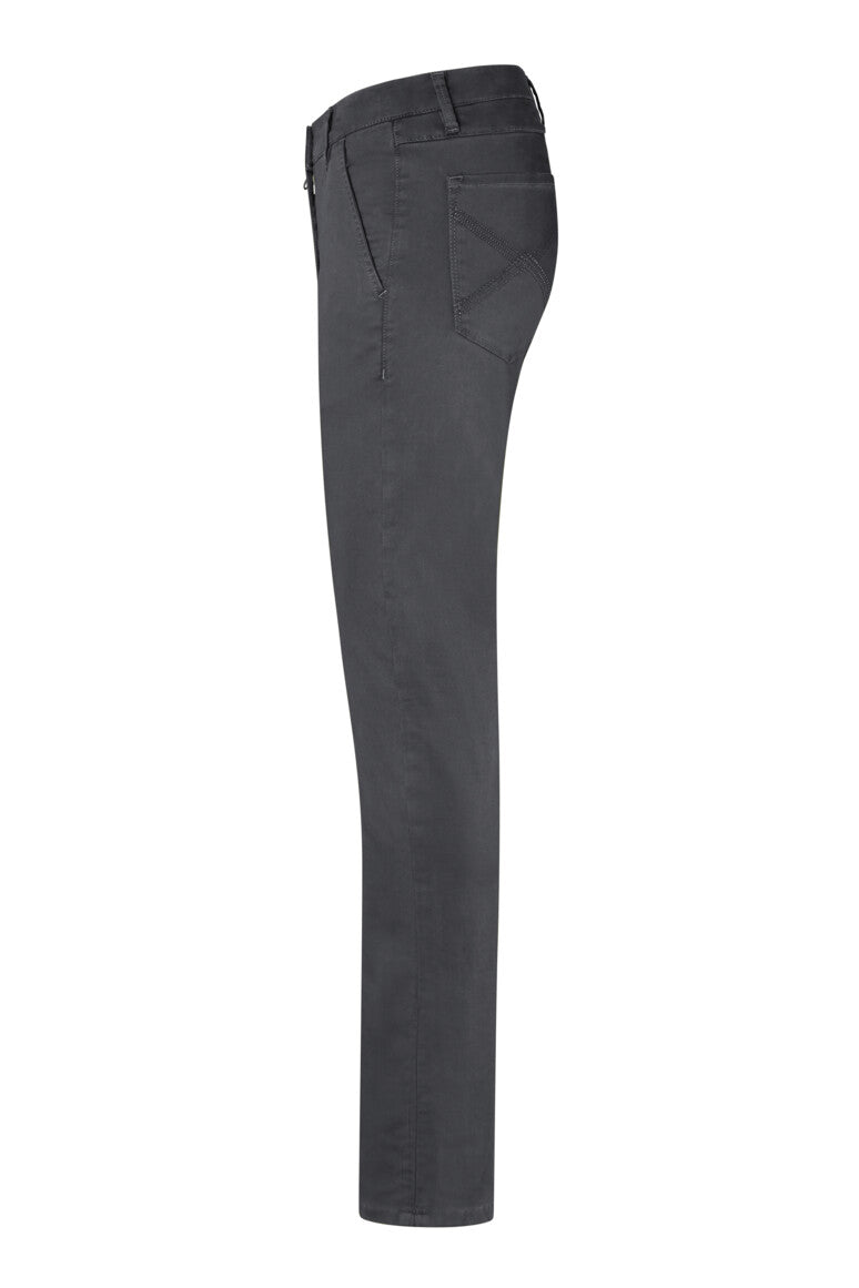 HAKRO Damen Chinohose X-Stretch - karbongrau