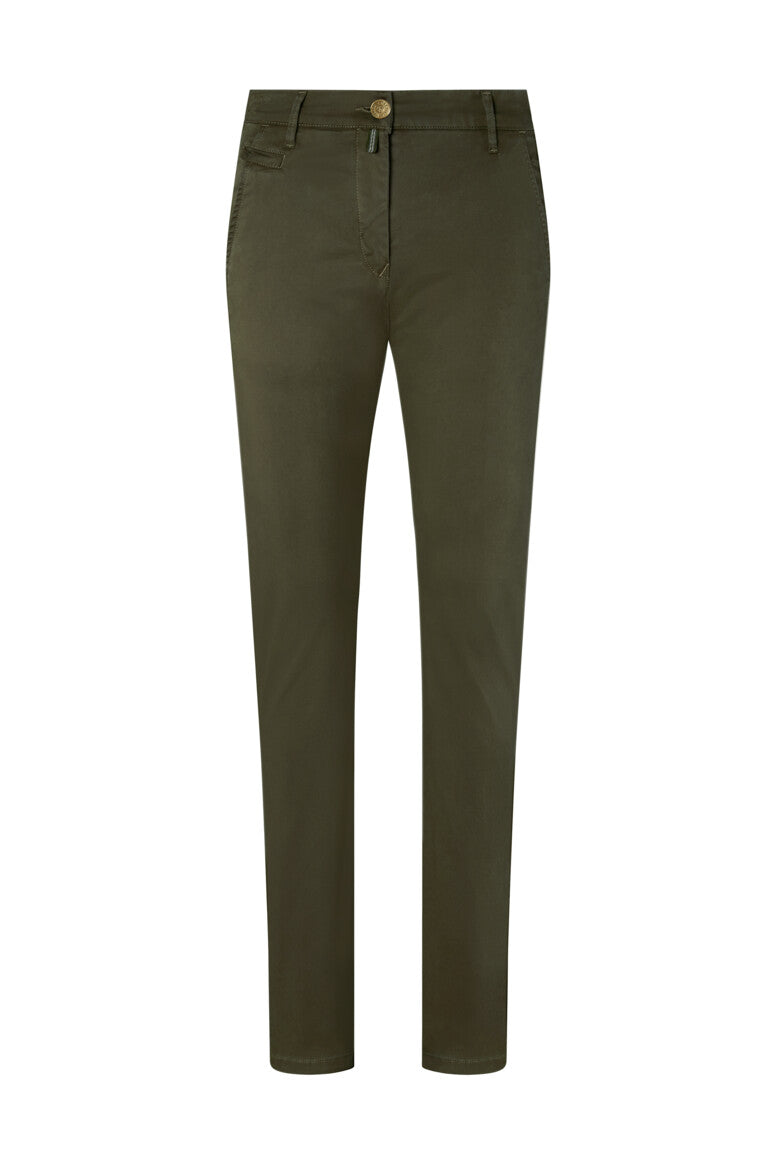 HAKRO Damen Chinohose X-Stretch - olive