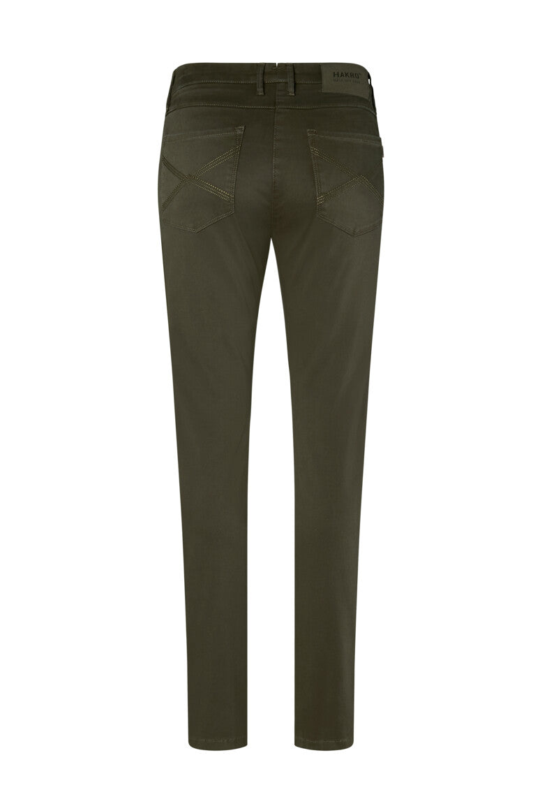 HAKRO Damen Chinohose X-Stretch - olive