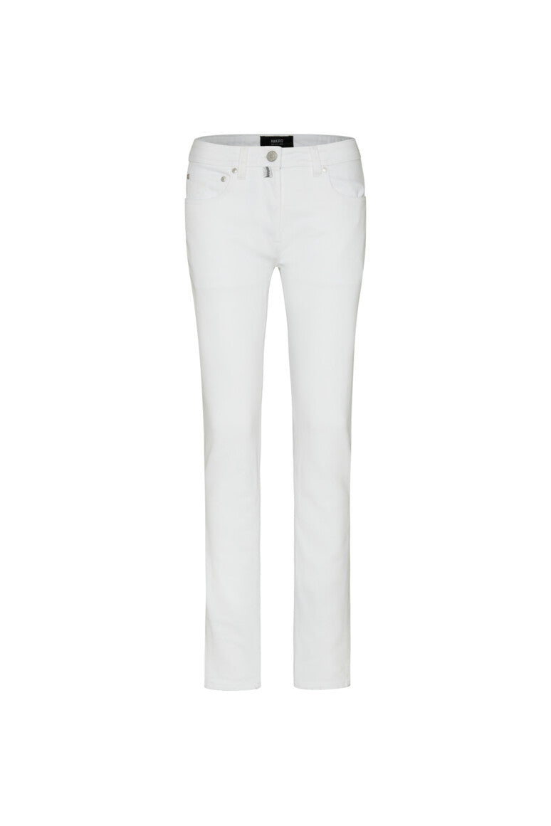 HAKRO Damen 5-Pocket-Jeanshose X-Stretch ECO - weiß
