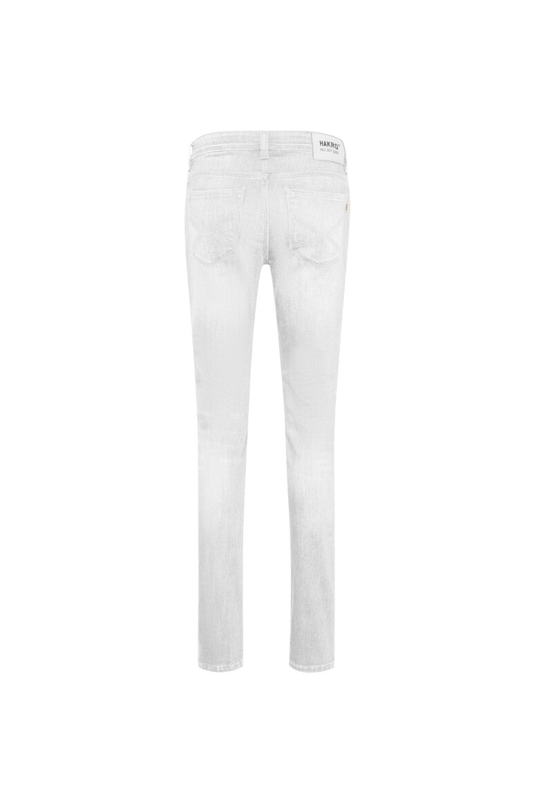 HAKRO 5-Pocket-Jeanshose X-Stretch ECO - weiß