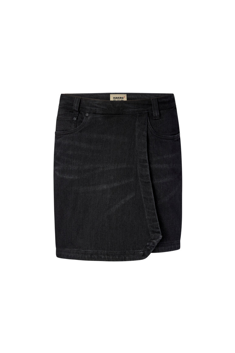 HAKRO Damen 5-Pocket-Jeansskort X-Stretch ECO - schwarz