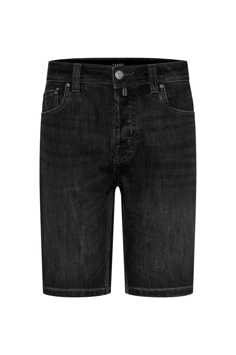 HAKRO 5-Pocket-Jeansshorts X-Stretch ECO - schwarz