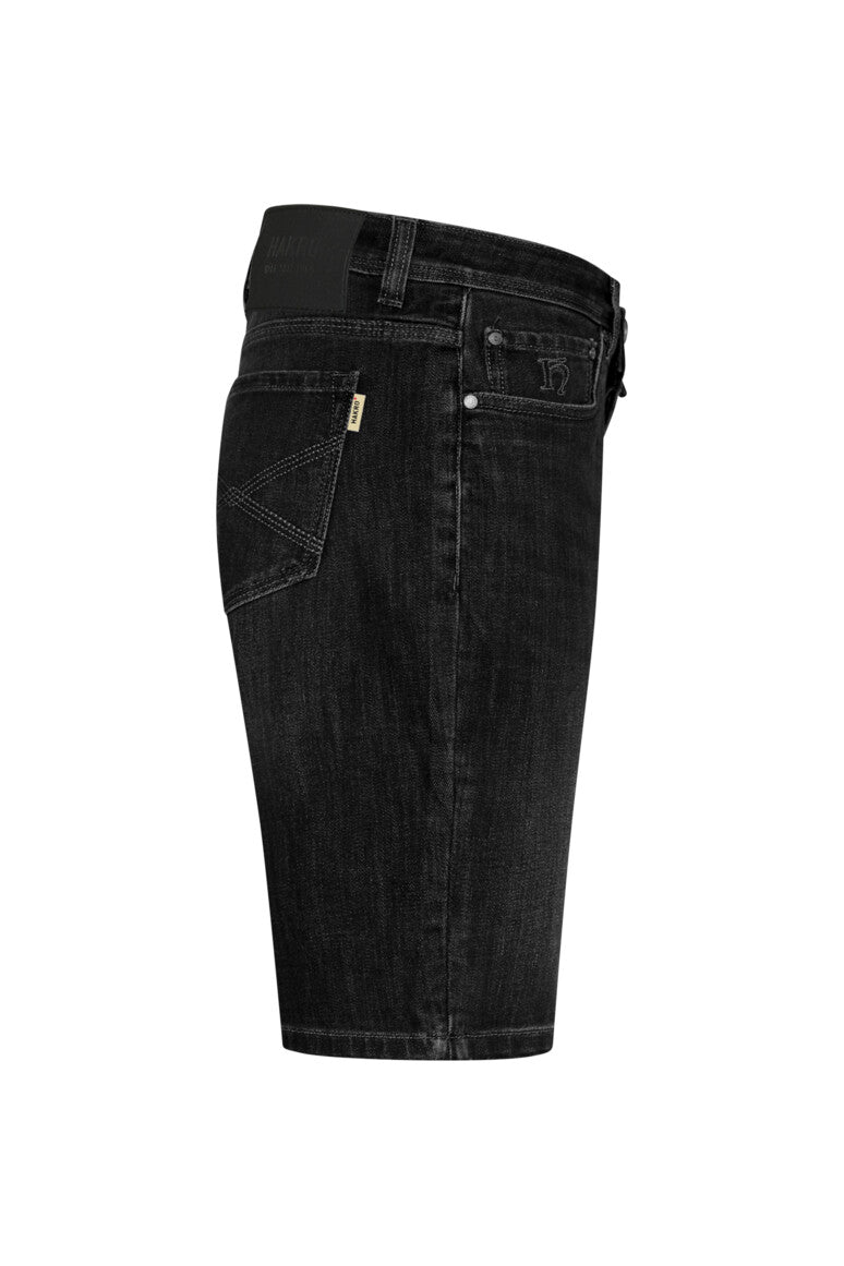 HAKRO 5-Pocket-Jeansshorts X-Stretch ECO - schwarz