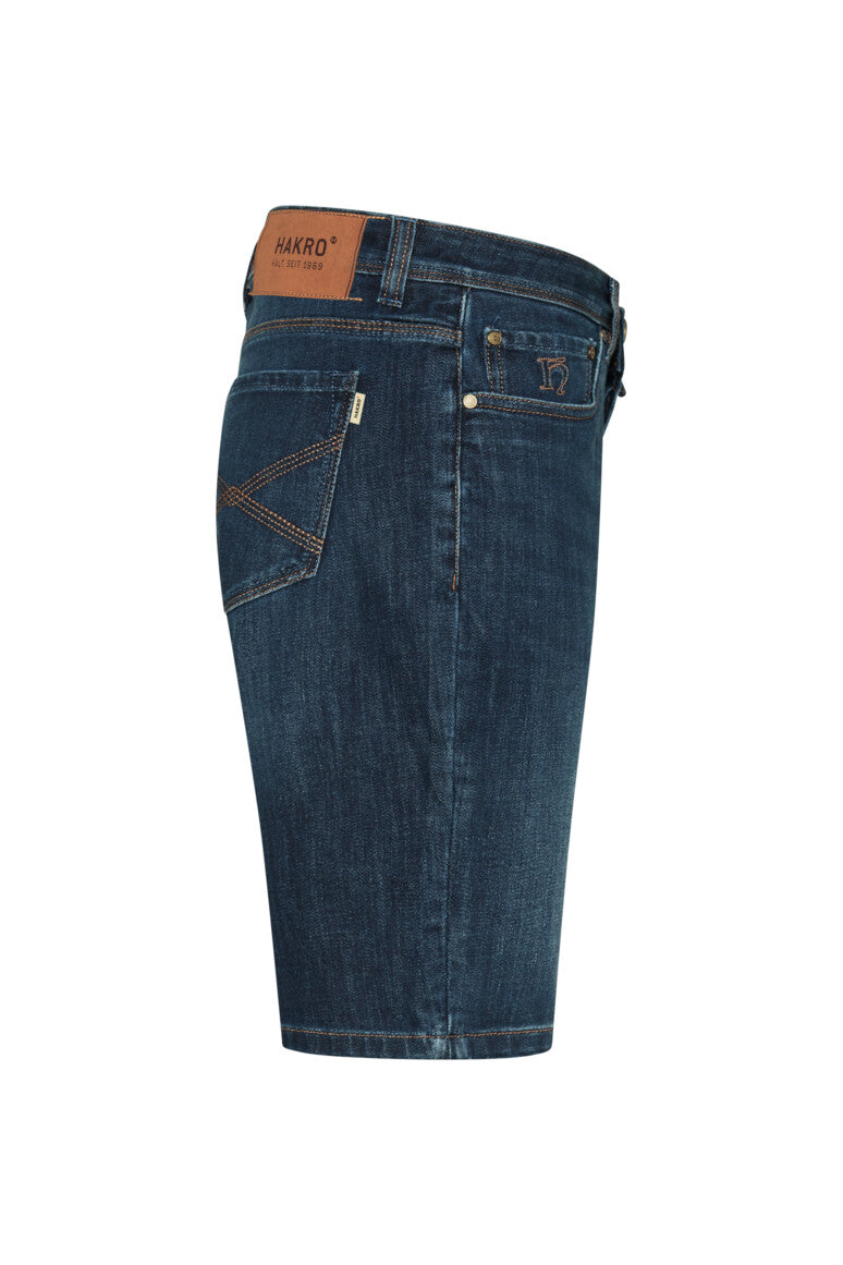 HAKRO 5-Pocket-Jeansshorts X-Stretch ECO - indigo