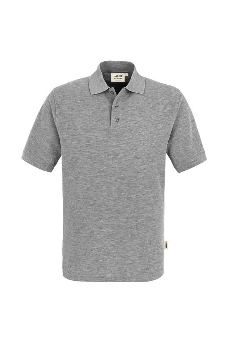 HAKRO Poloshirt Top - grau meliert