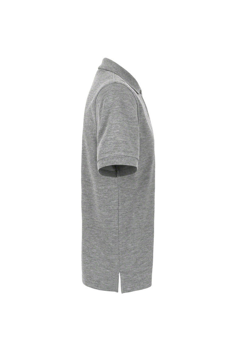 HAKRO Poloshirt Top - grau meliert