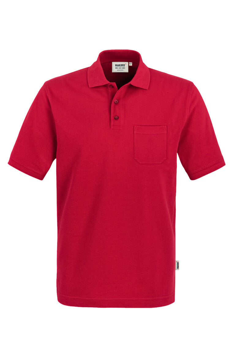 HAKRO Pocket-Poloshirt Top - rot