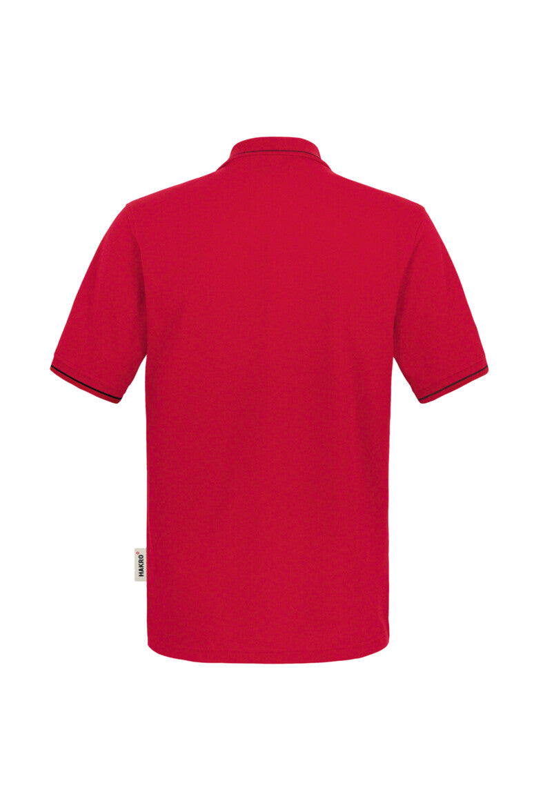 HAKRO Poloshirt Casual - rot/schwarz