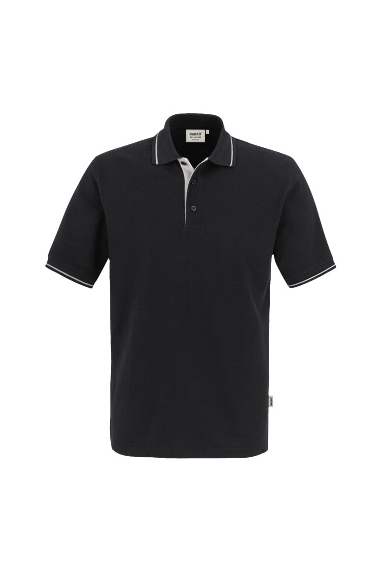 HAKRO Poloshirt Casual - schwarz/silber