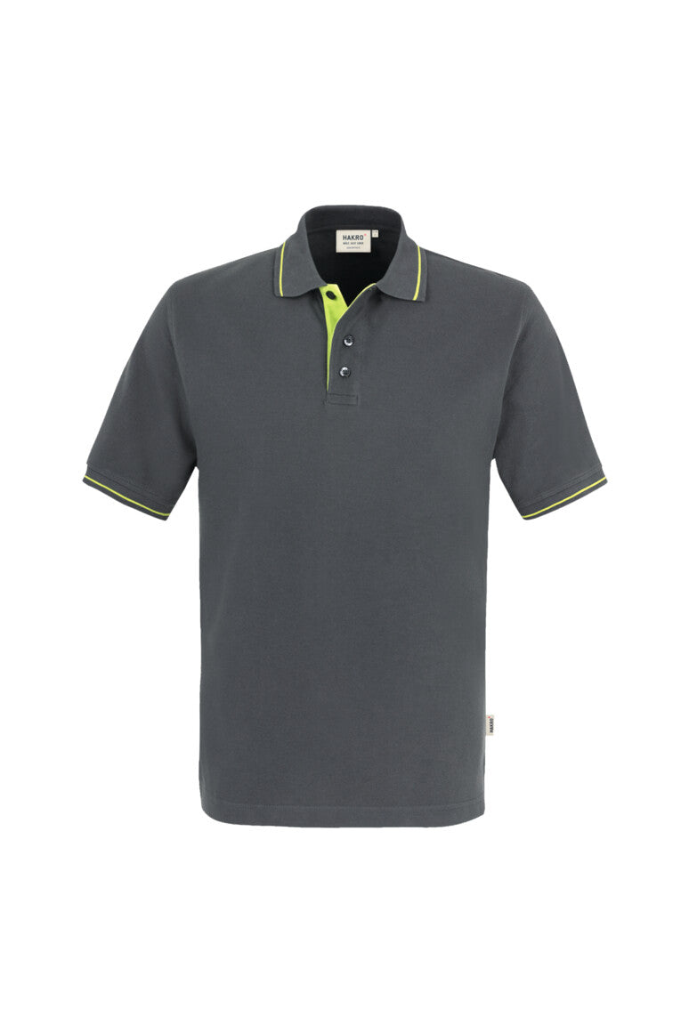 HAKRO Poloshirt Casual - anthrazit/kiwi