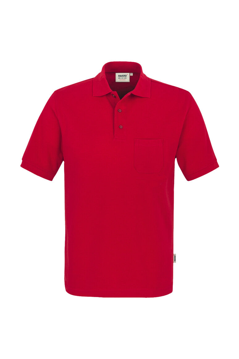 HAKRO Pocket-Poloshirt MIKRALINAR® - rot