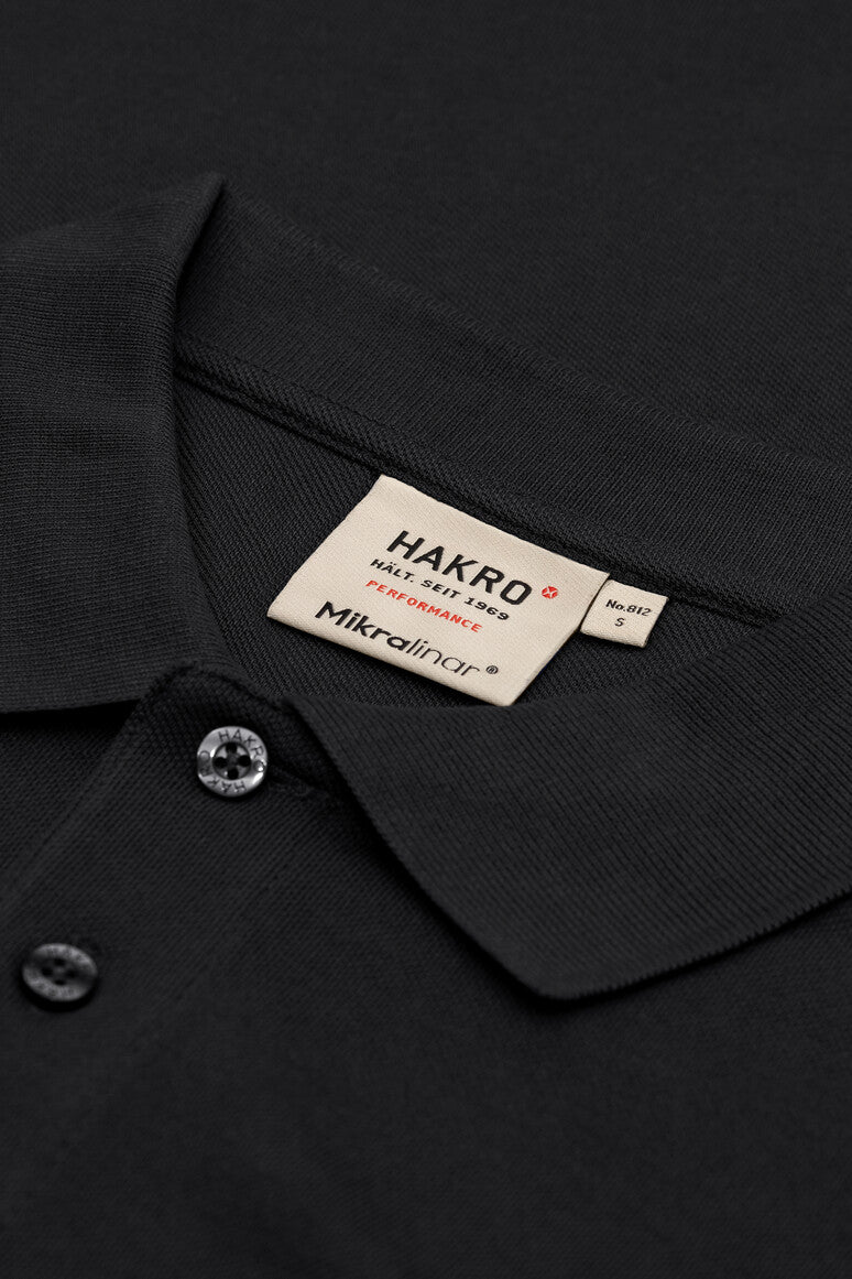 HAKRO Pocket-Poloshirt MIKRALINAR® - schwarz