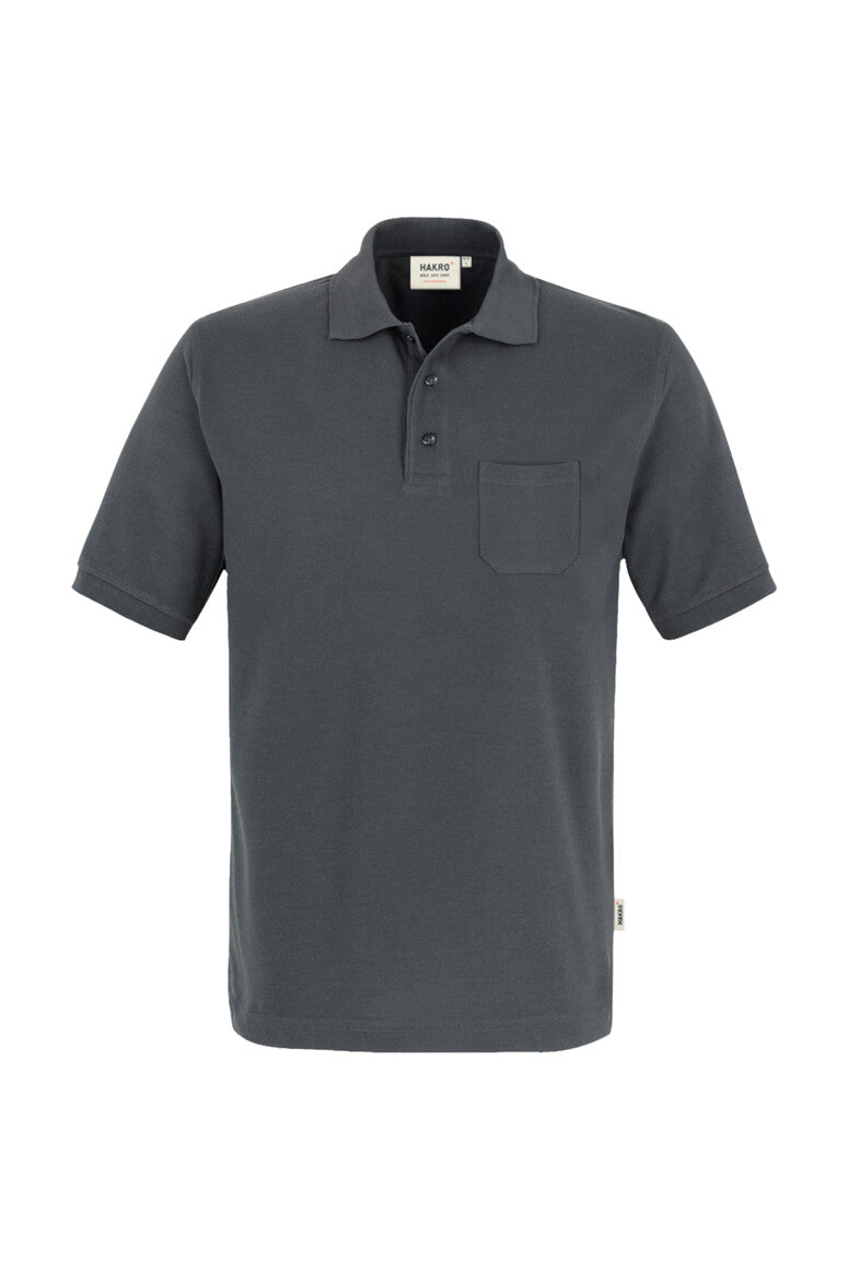 HAKRO Pocket-Poloshirt MIKRALINAR® - anthrazit