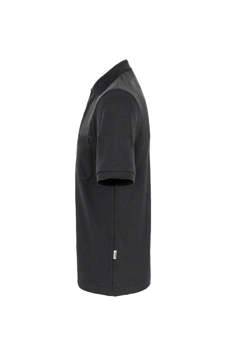 HAKRO Pocket-Poloshirt MIKRALINAR® - karbongrau