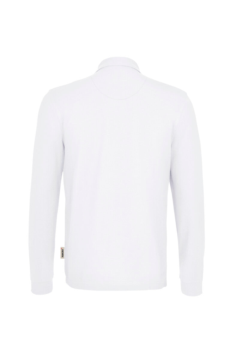 HAKRO Longsleeve-Poloshirt MIKRALINAR® - weiß