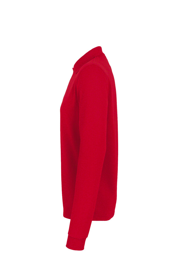 HAKRO Longsleeve-Poloshirt MIKRALINAR® - rot