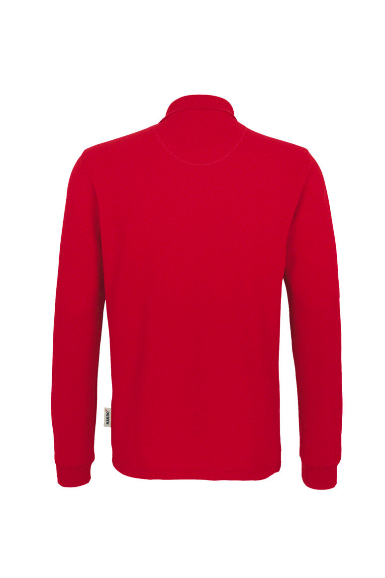 HAKRO Longsleeve-Poloshirt MIKRALINAR® - rot