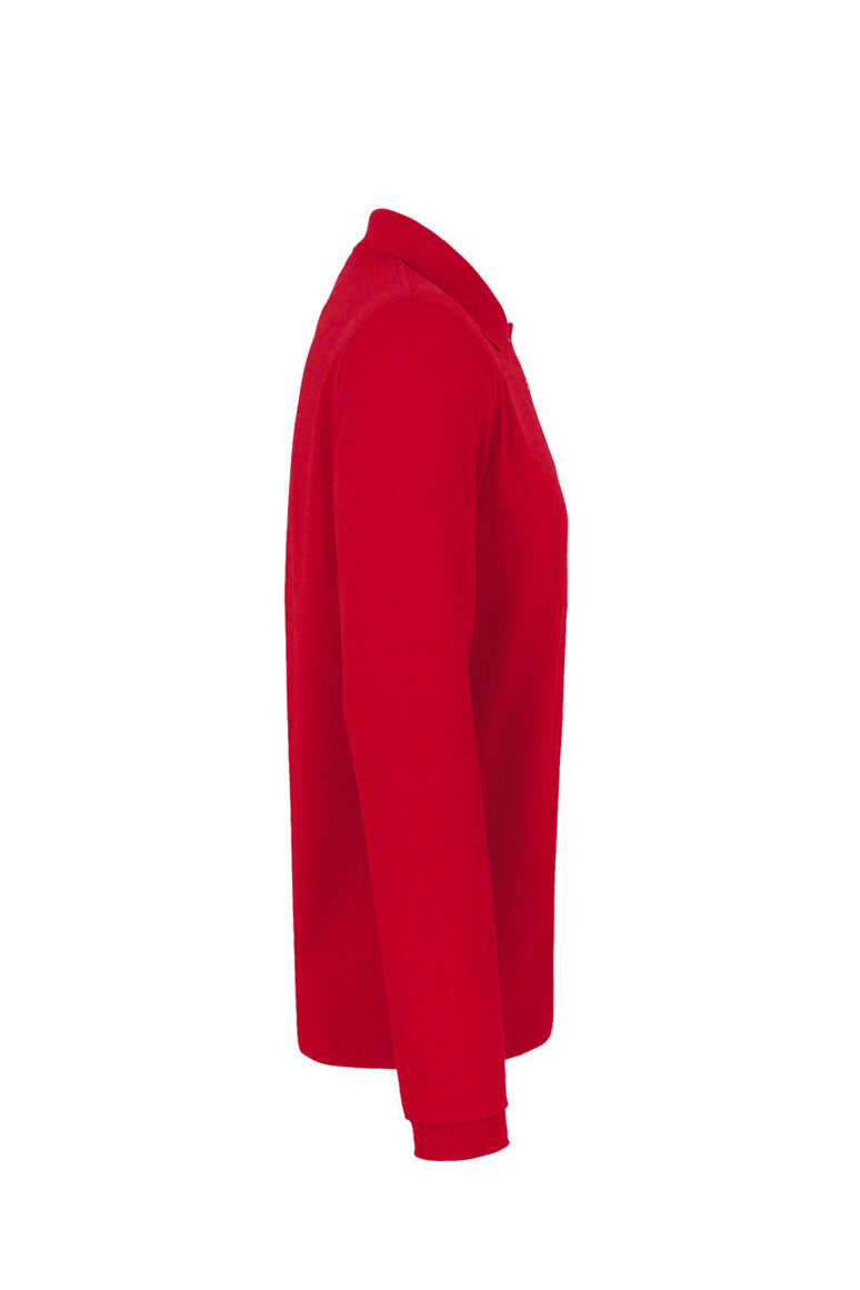 HAKRO Longsleeve-Poloshirt MIKRALINAR® - rot