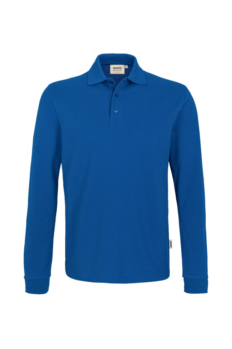 HAKRO Longsleeve-Poloshirt MIKRALINAR® - royalblau