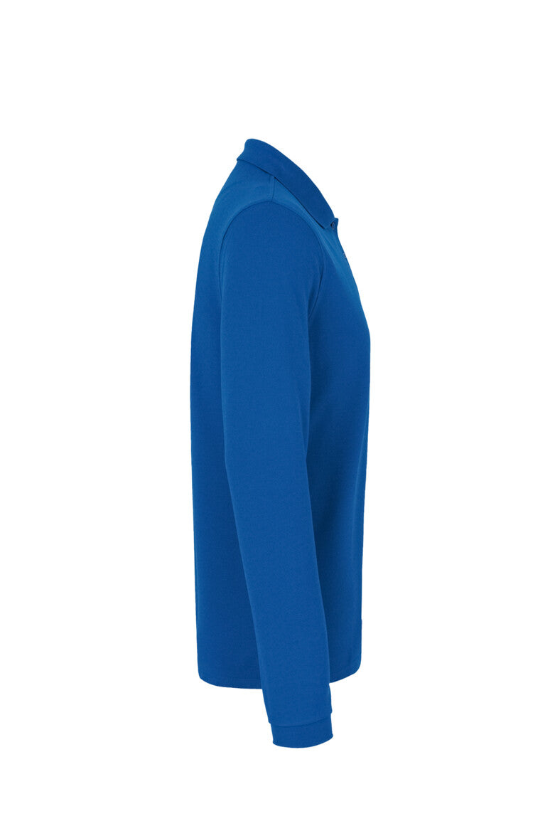 HAKRO Longsleeve-Poloshirt MIKRALINAR® - royalblau