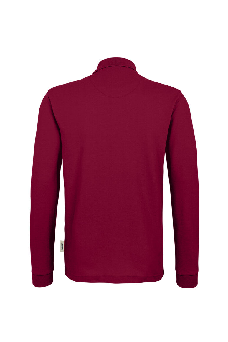 HAKRO Longsleeve-Poloshirt MIKRALINAR® - weinrot