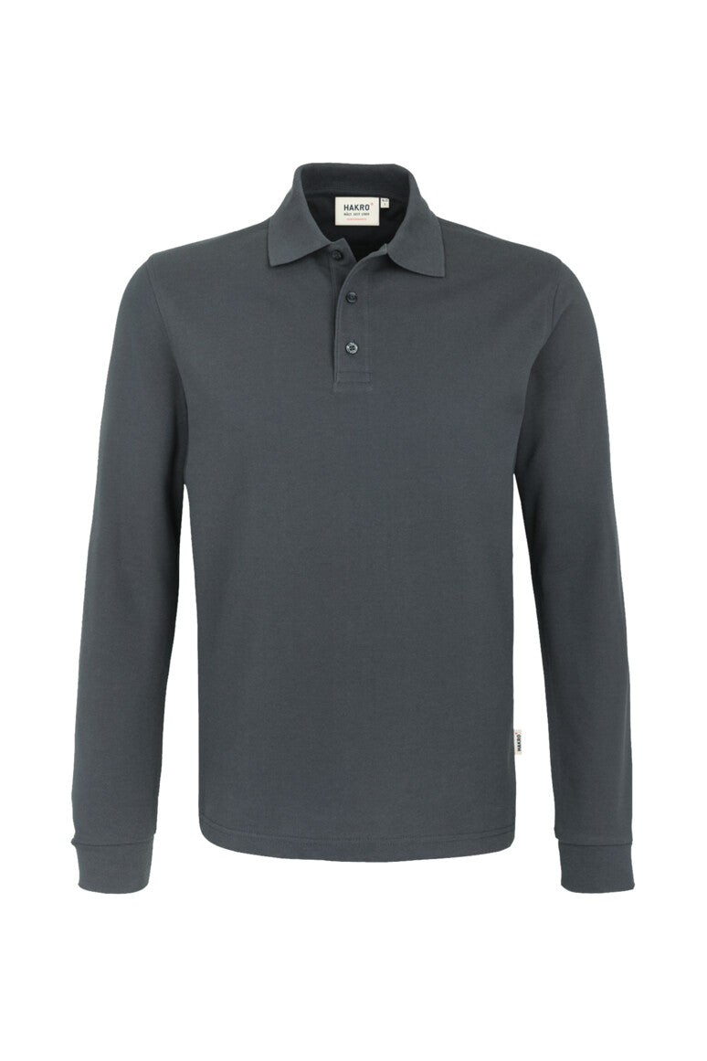 HAKRO Longsleeve-Poloshirt MIKRALINAR® - anthrazit