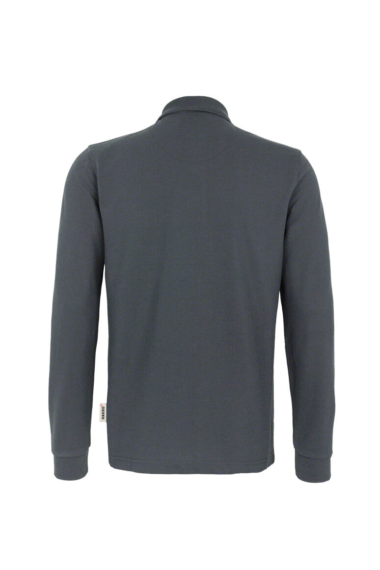 HAKRO Longsleeve-Poloshirt MIKRALINAR® - anthrazit