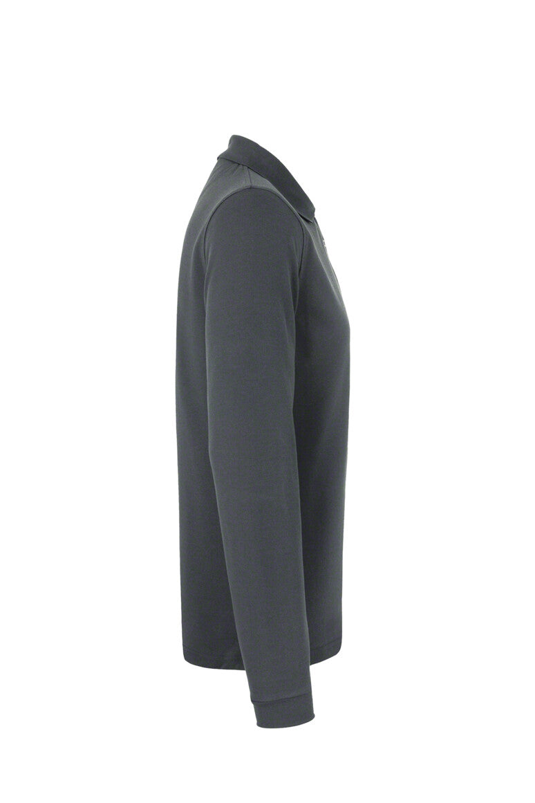 HAKRO Longsleeve-Poloshirt MIKRALINAR® - anthrazit