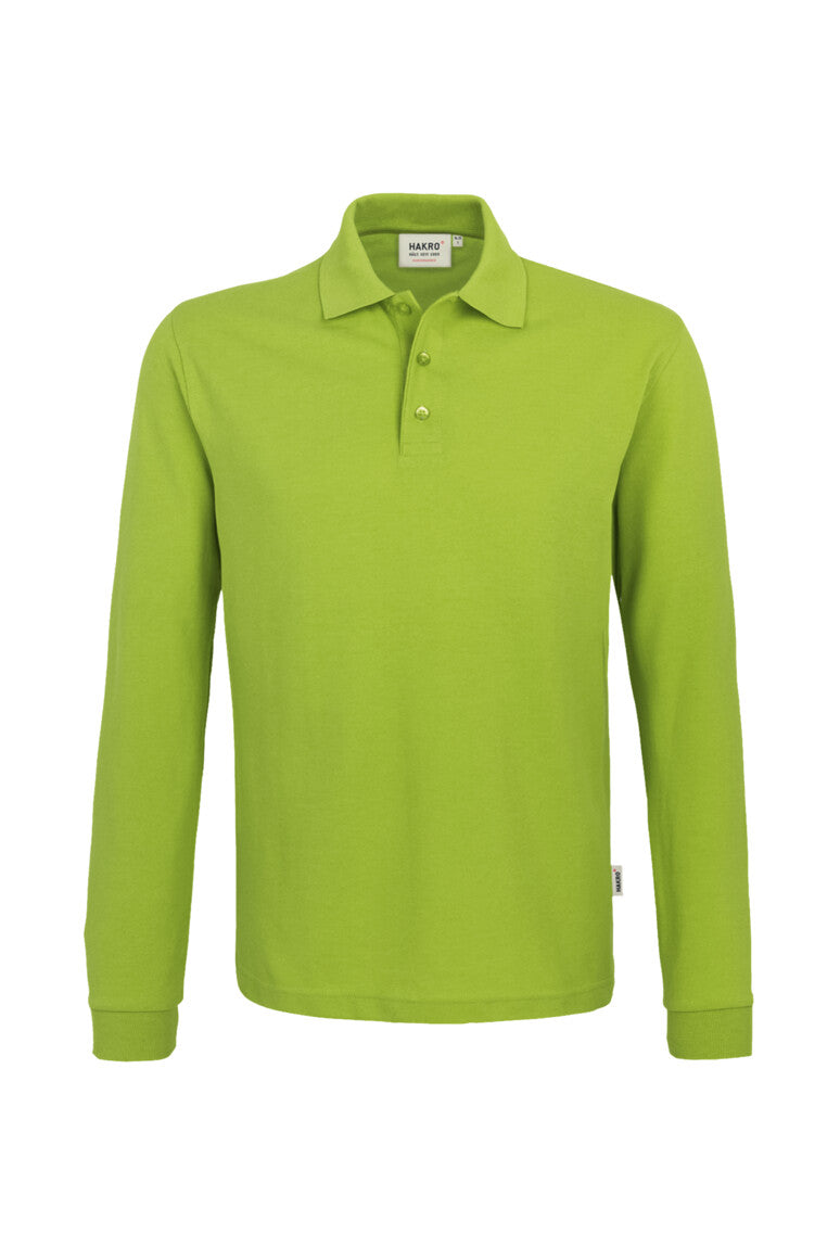 HAKRO Longsleeve-Poloshirt MIKRALINAR® - kiwi