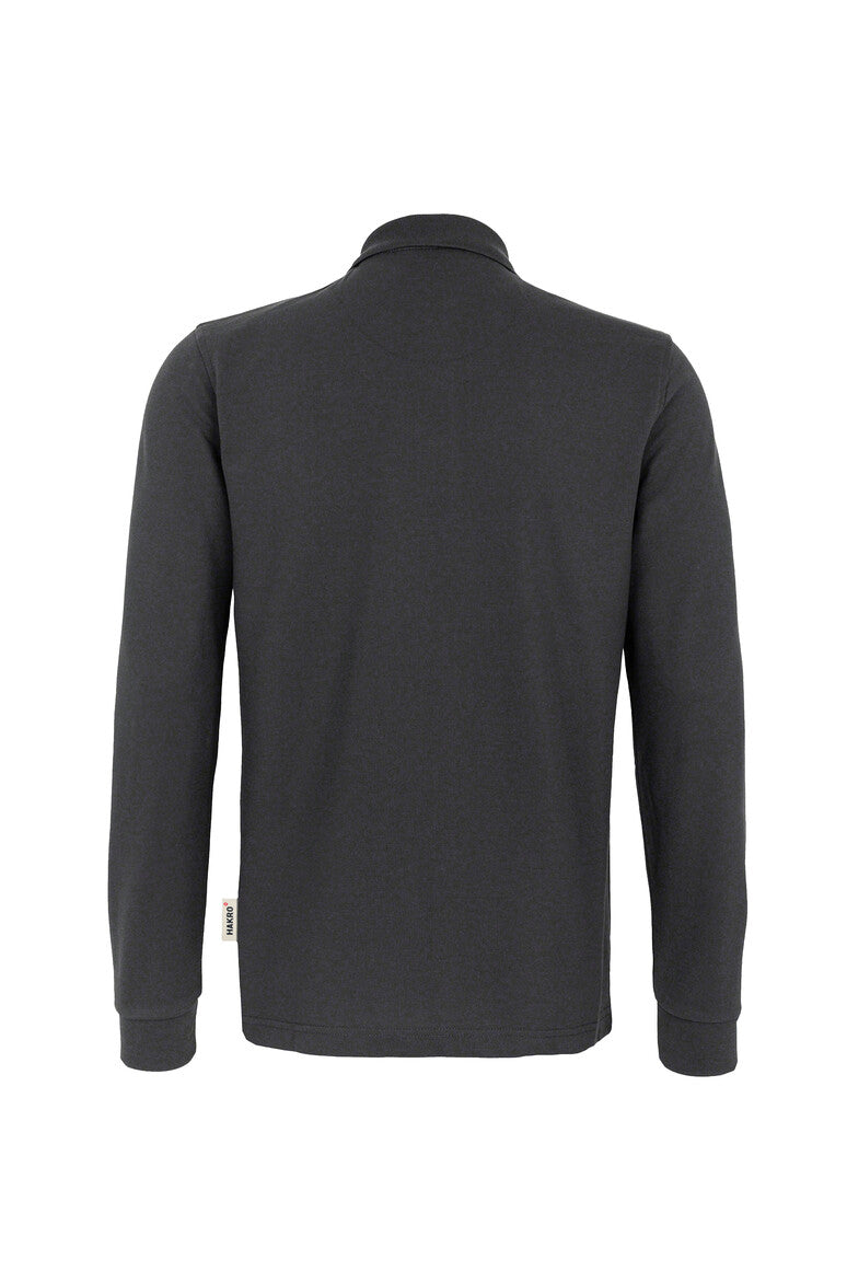 HAKRO Longsleeve-Poloshirt MIKRALINAR® - karbongrau