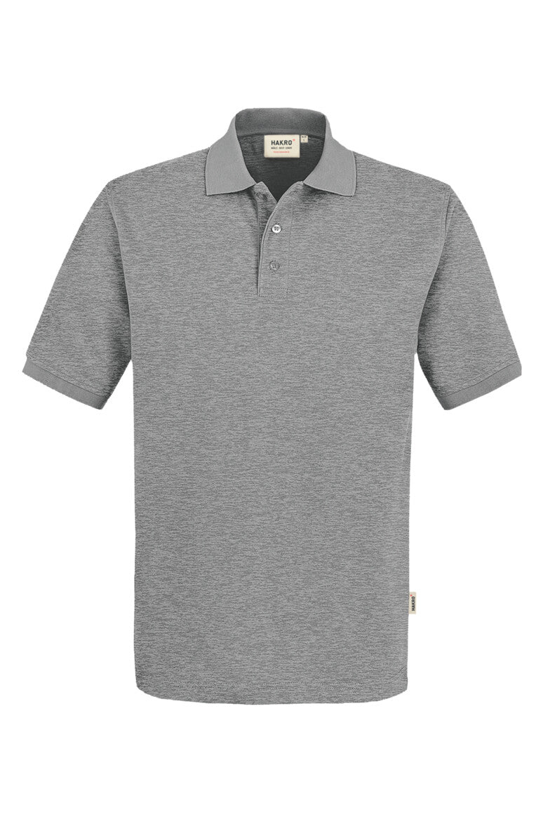 HAKRO Poloshirt MIKRALINAR® - grau meliert
