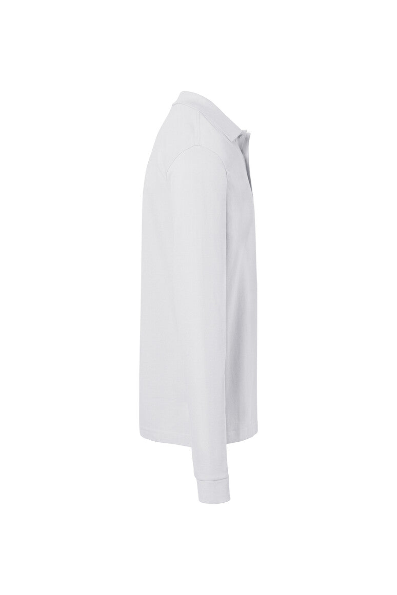HAKRO Pocket-Longsleeve-Polo MIKRALINAR® ECO - weiß