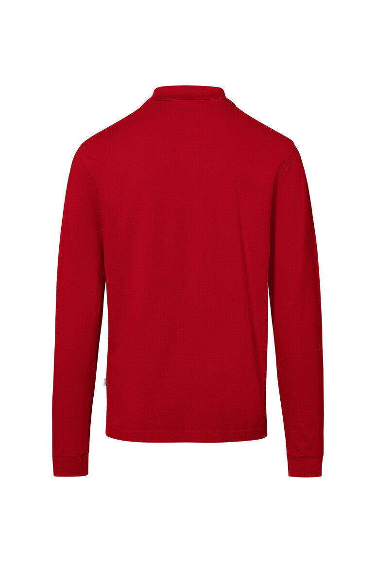 HAKRO Pocket-Longsleeve-Polo MIKRALINAR® ECO - rot