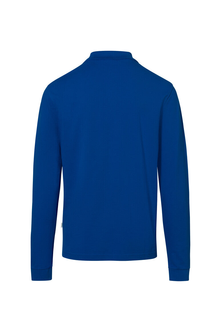 HAKRO Pocket-Longsleeve-Polo MIKRALINAR® ECO - royalblau