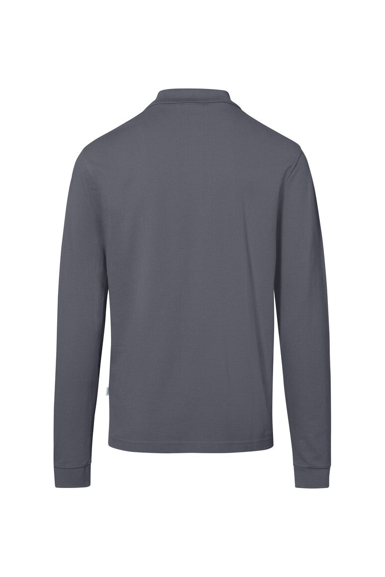 HAKRO Pocket-Longsleeve-Polo MIKRALINAR® ECO - anthrazit