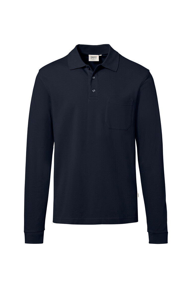 HAKRO Pocket-Longsleeve-Polo MIKRALINAR® ECO - tinte