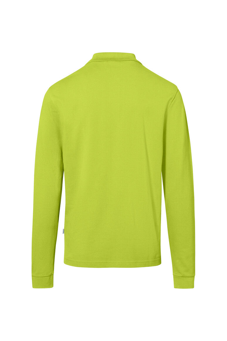 HAKRO Pocket-Longsleeve-Polo MIKRALINAR® ECO - kiwi