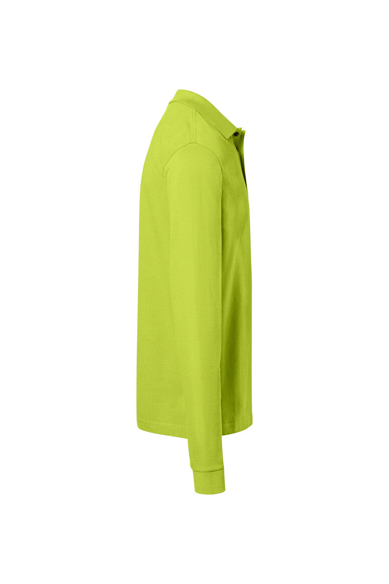 HAKRO Pocket-Longsleeve-Polo MIKRALINAR® ECO - kiwi