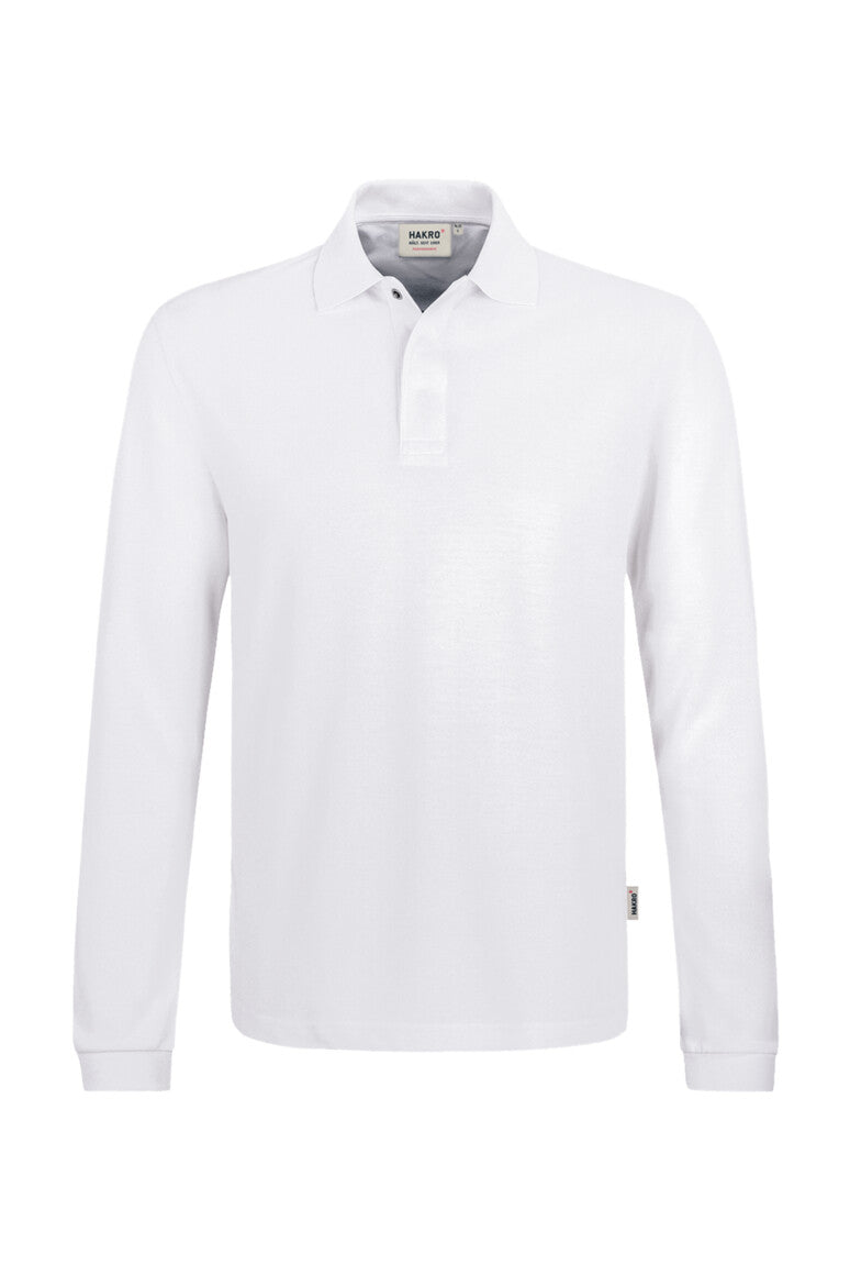 HAKRO Longsleeve-Poloshirt MIKRALINAR® HACCP - weiß